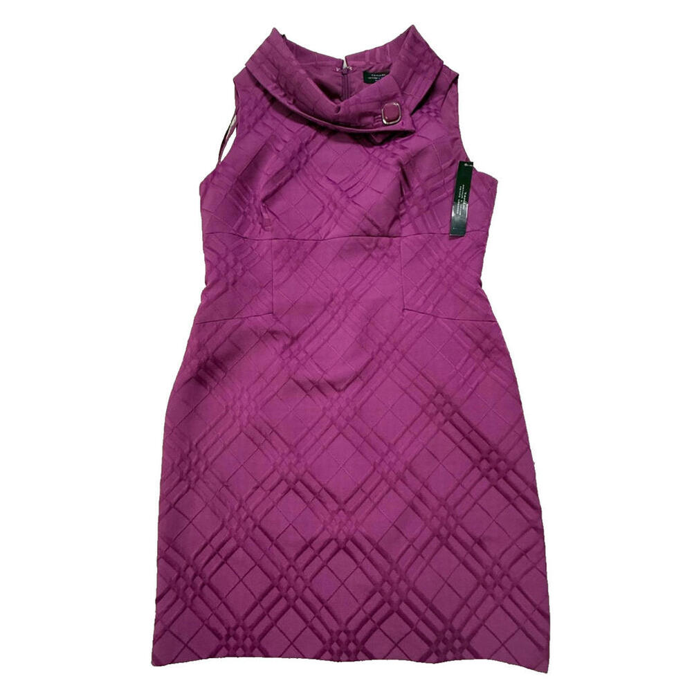 Tahari ASL Dress For Women Purple Petit